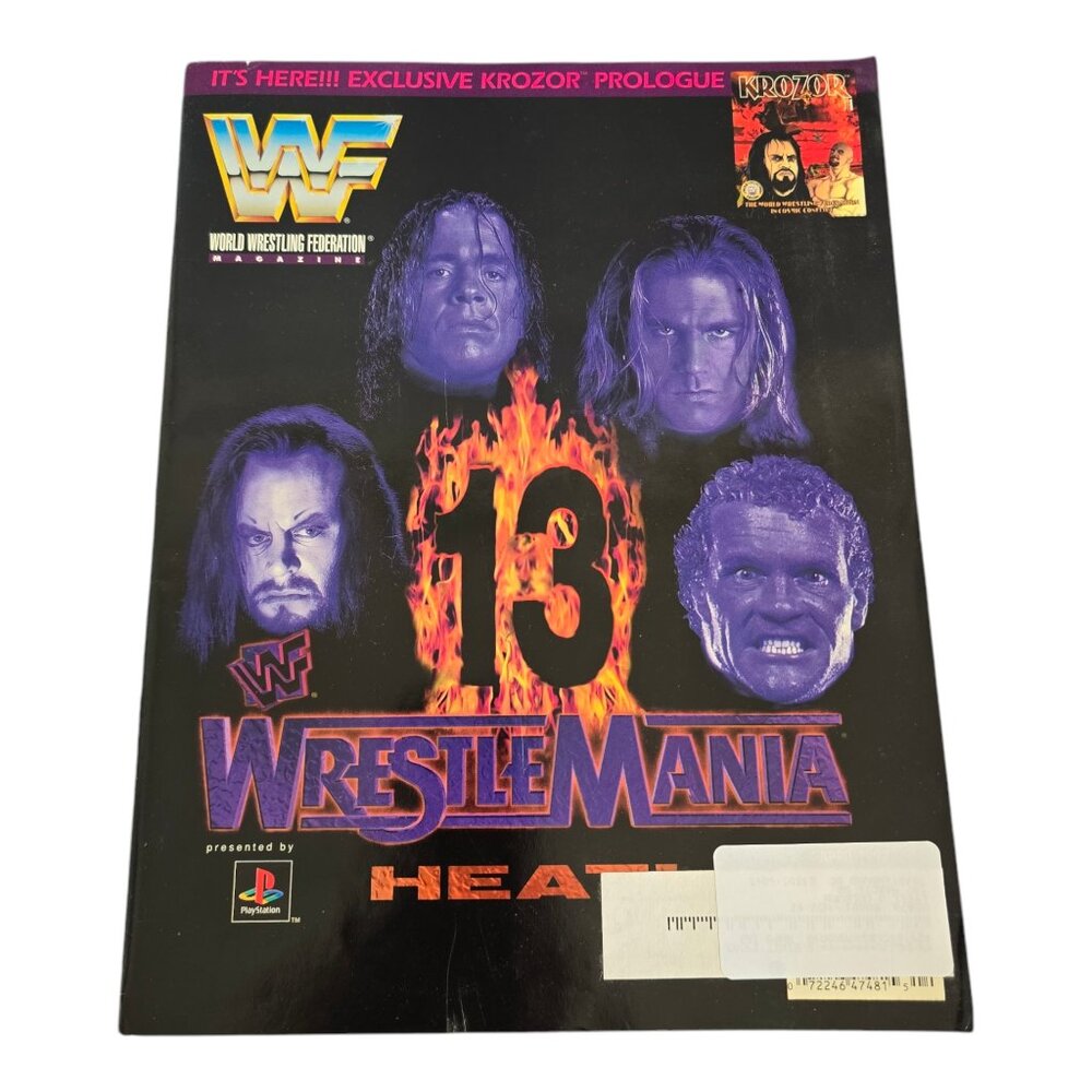 WWF Magazine WrestleMania 13 Heat! April 1997 w/ Triple H ~ HHH Trading Card Pg